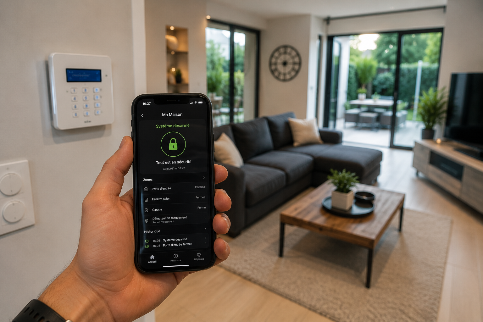 Contrôlez votre système depuis votre smartphone